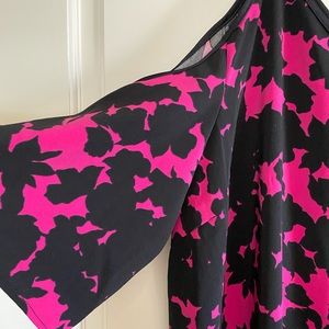 Black and pink dress